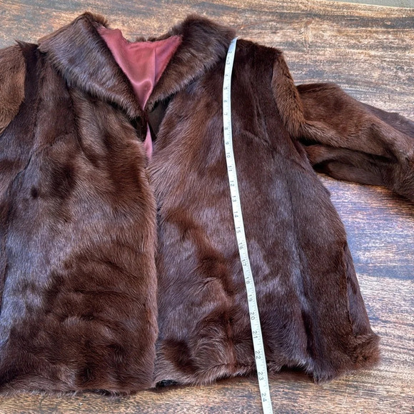 Vintage dark rich brown ranch mink fur coat short gorgeous - Picture 13 of 16